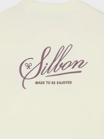 Camiseta Silbon Bordado Crema - Silbon