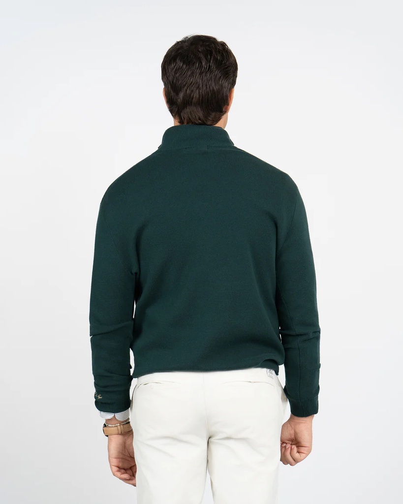 Jersey Zipper Green Forest - Harper &amp; Neyer