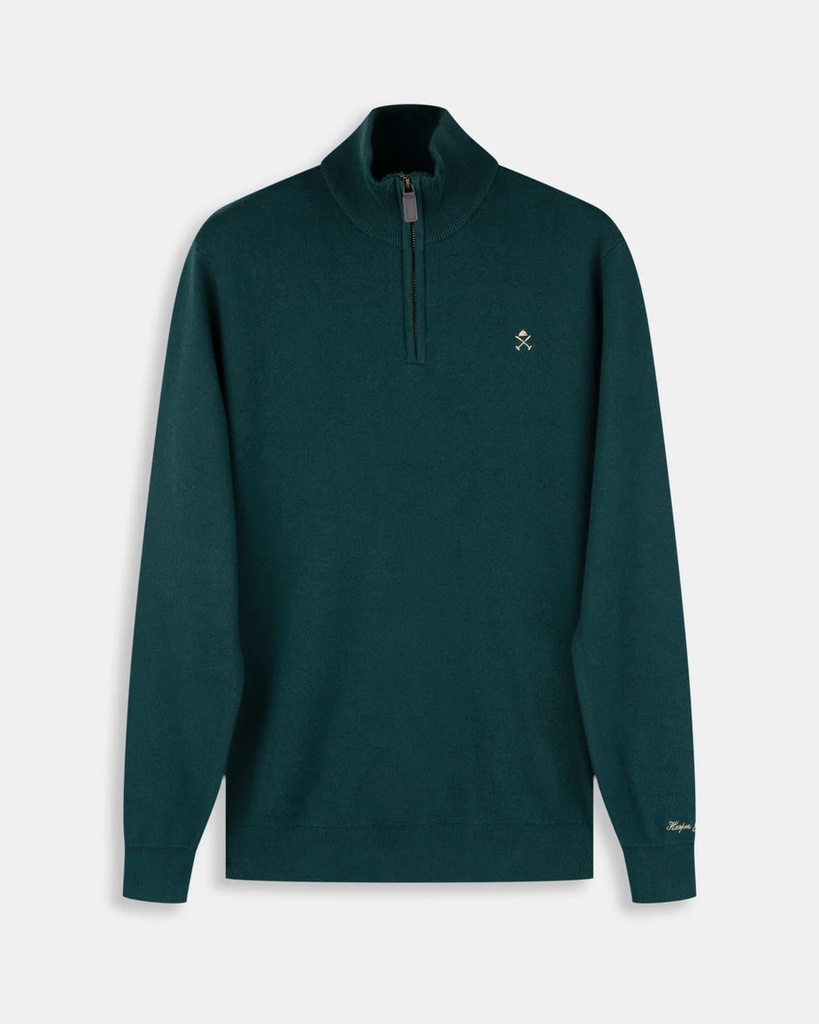 Jersey Zipper Green Forest - Harper &amp; Neyer