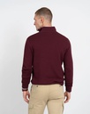 Jersey Zipper Rich Burgundy - Harper &amp; Neyer