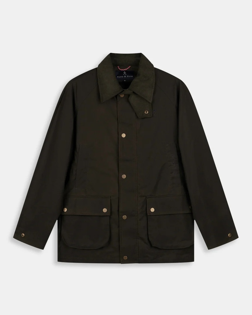 Chaqueta Waxed England Crocket Green - Harper &amp; Neyer