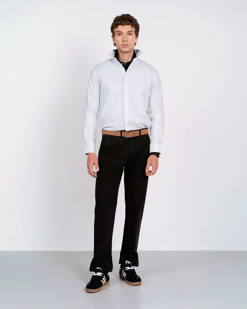 Camisa Rayas North Sea Iced Blue - Harper &amp; Neyer
