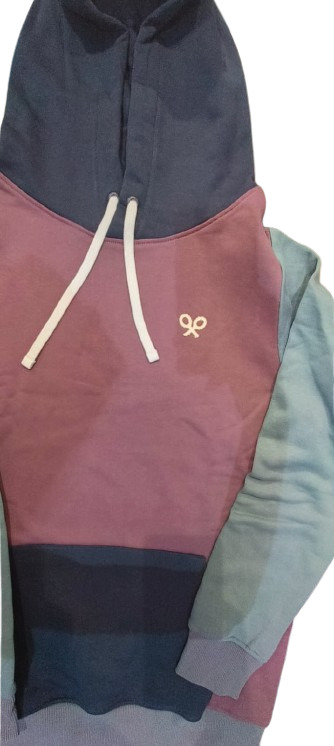 Sudadera Capucha Multicolor Burdeos - Silbon