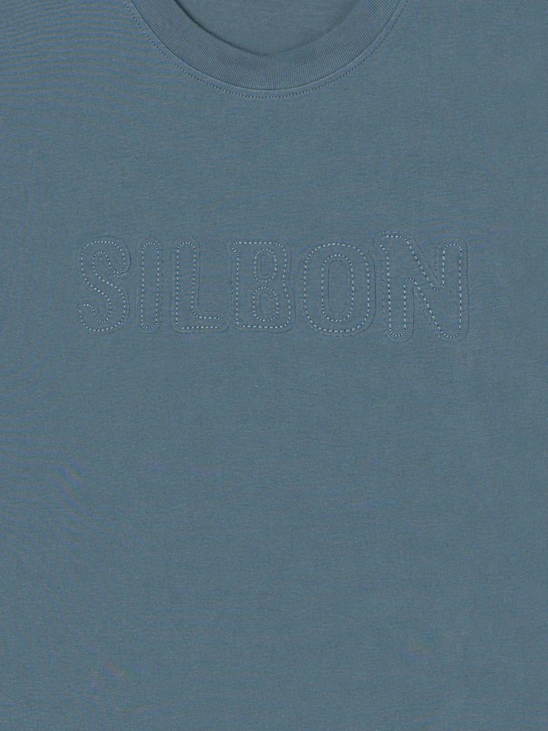 Camiseta Special Fit Silbon Parche Tono Gris - Silbon