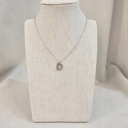 Collar Inicial Plateada Brillo Letra "D"