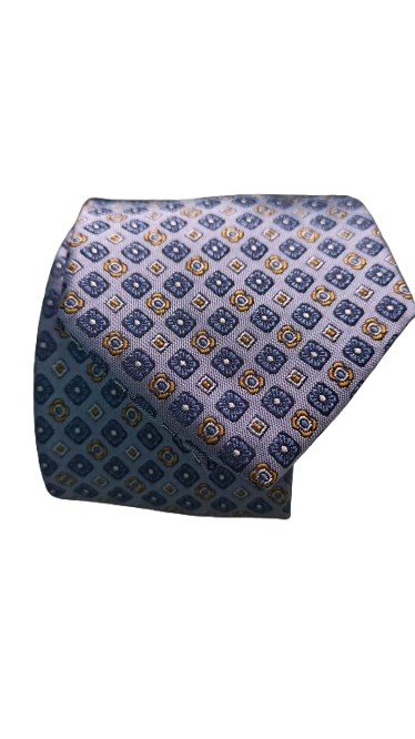 Corbata Ocre Flores Y Abejas