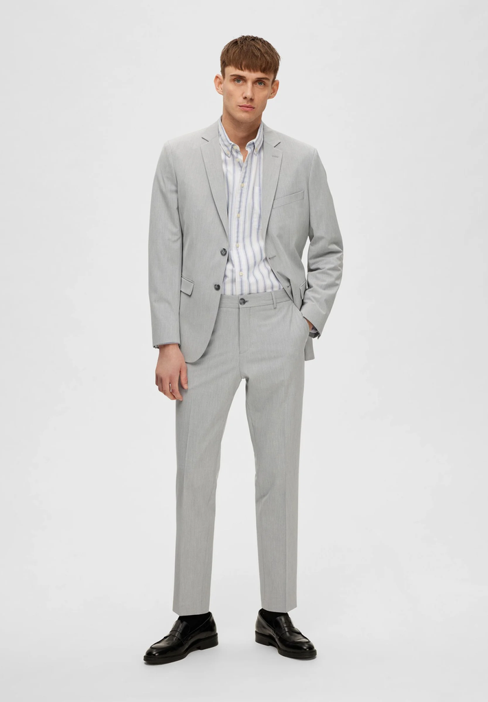 SLHSLIM LIAM Americana  Color Light Grey Melange - Selected Homme