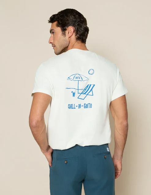Camiseta Chill Pocket Crudo - Scotta