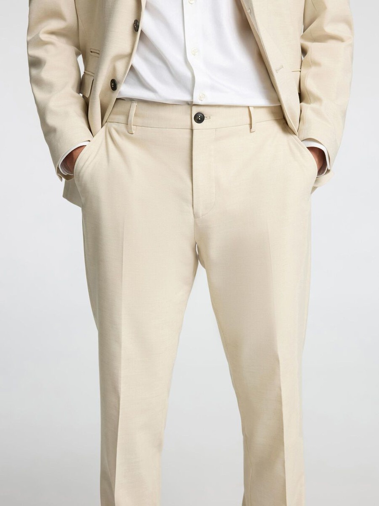 Slhslim Neil Trs B - Pantalón Traje Egret - Selected Homme