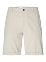 Bermuda Slhregular-Miles Sun Shorts Oatmeal - Selected Homme