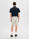 Bermuda Slhregular-Miles Sun Shorts Oatmeal - Selected Homme