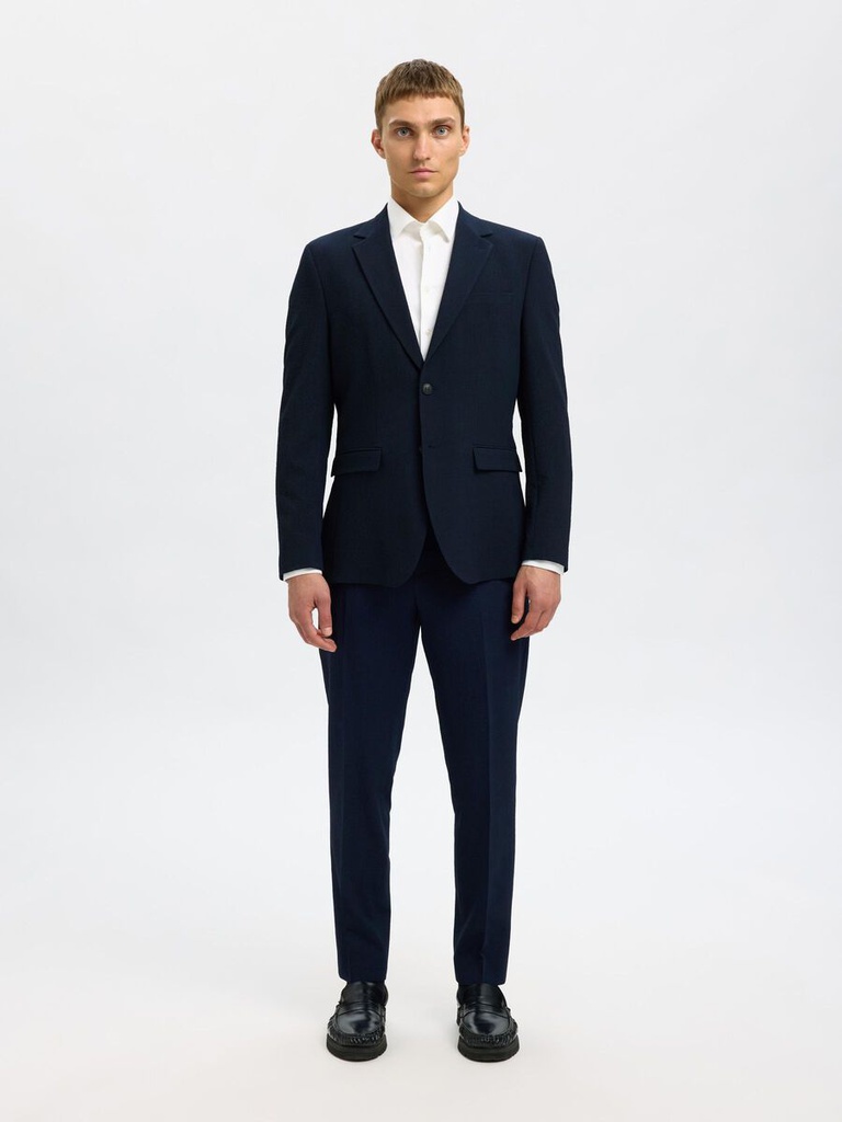 Slhslim Jose Seersucker Blz Flex - Americana Dark Navy - Selected Homme