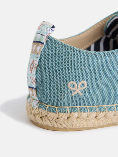 Alpargata Cubierta Sport Etnica Verde - Silbon