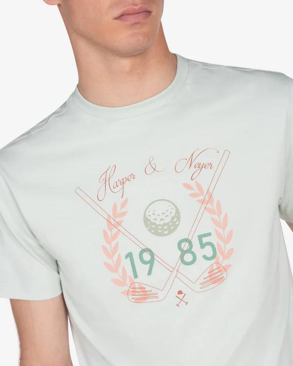 Camiseta Golf Light Turquoise  - Harper &amp; Neyer
