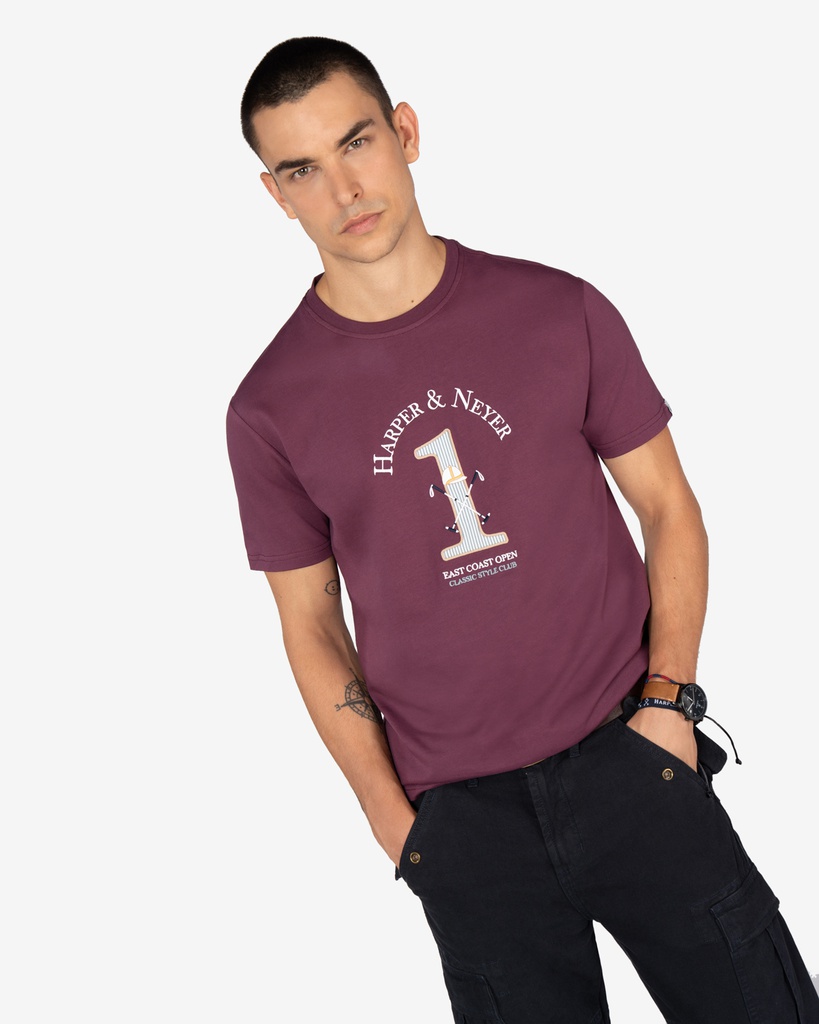 Camiseta Winner Red Wine - Harper &amp; Neyer