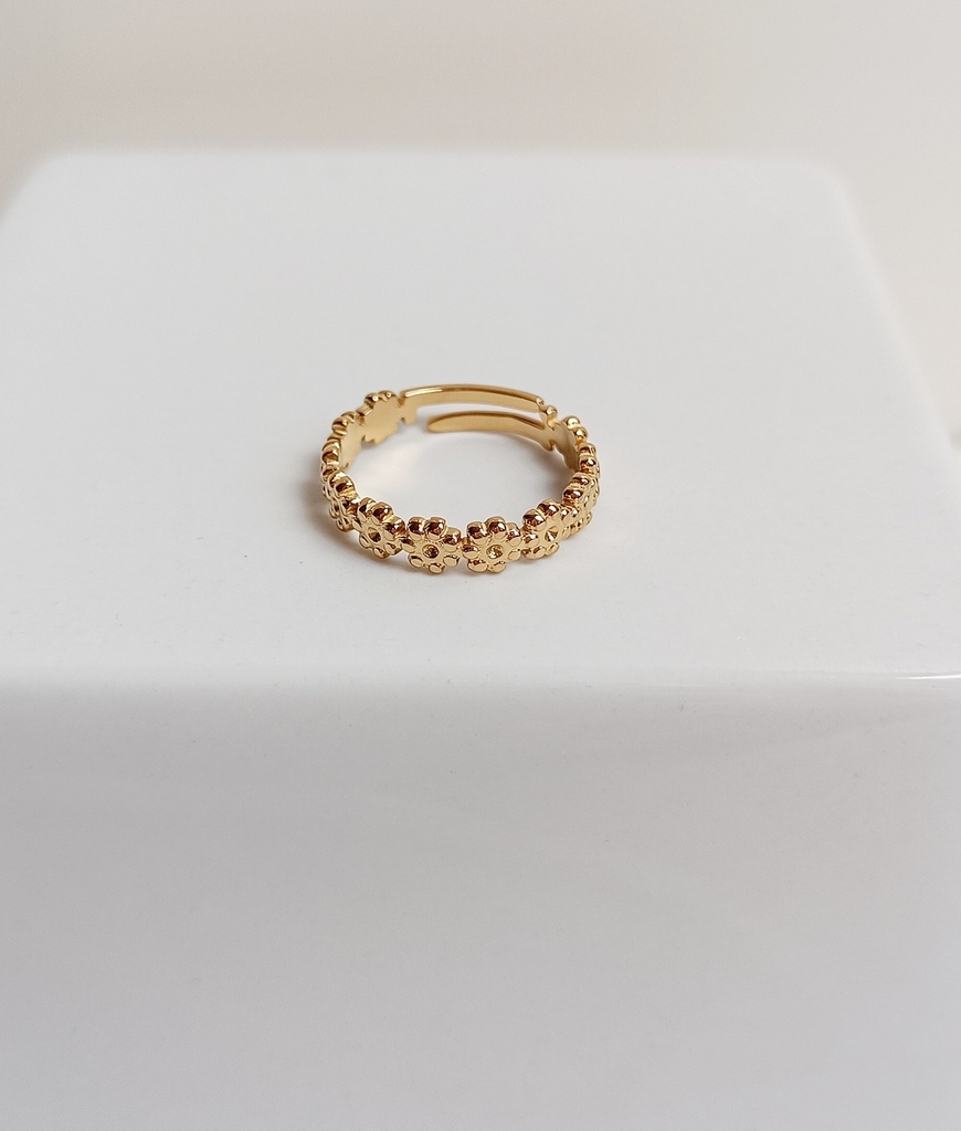 Anillo Florets (Dorado)