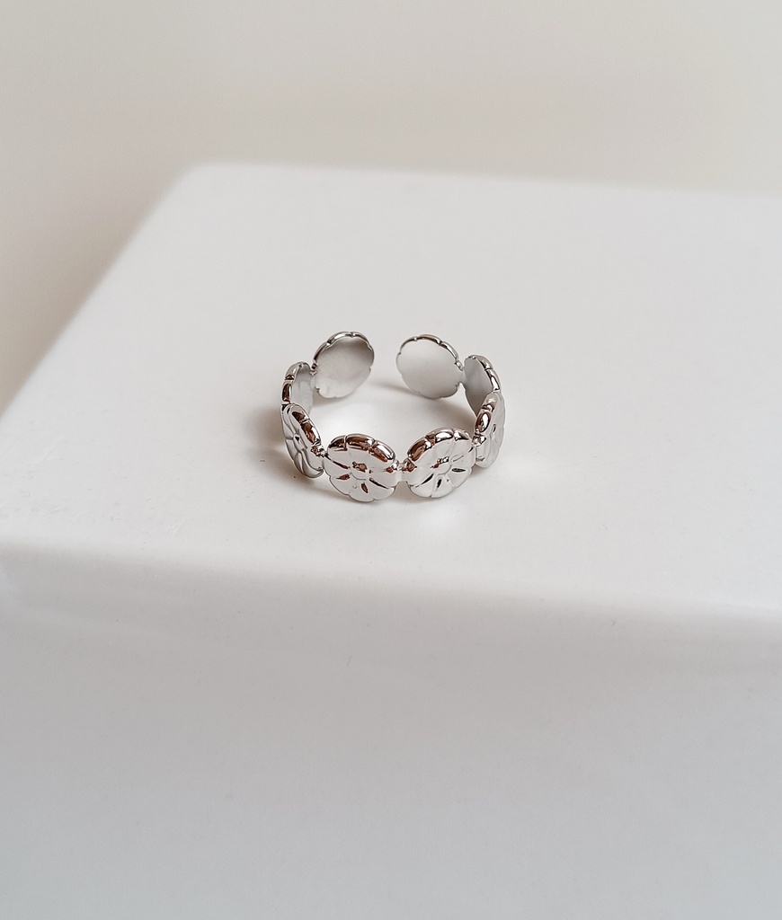 Anillo Flowers (Plateado)