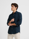 Camisa Sport Lisa Structure Azul Marino - Silbon