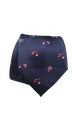 Corbata Azul Marino Vespas Rojas