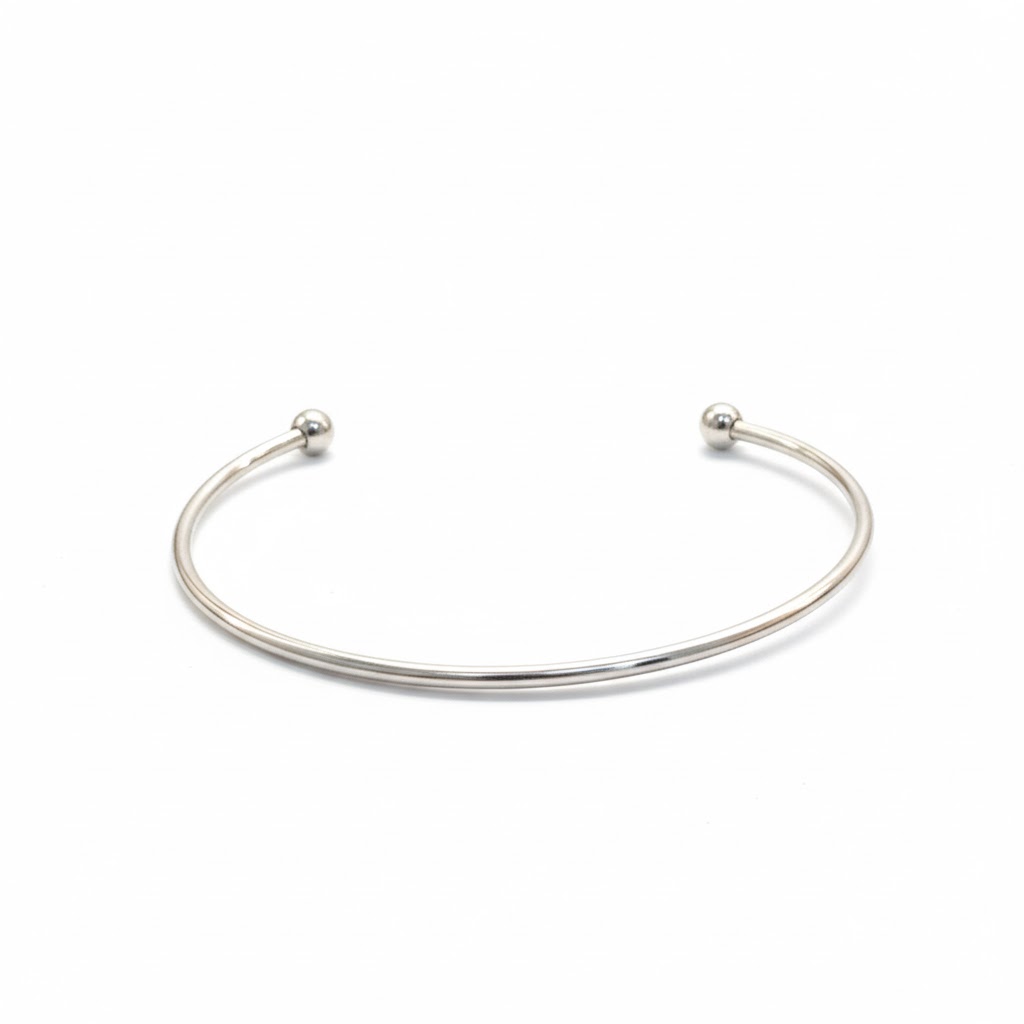 Brazalete Basic Minimal (Plateado)