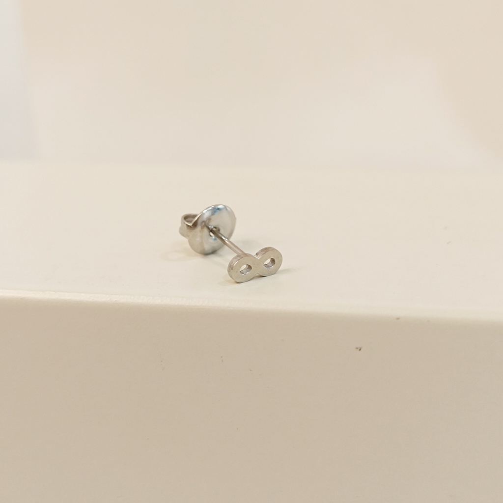 Pendiente Infinito Plateado