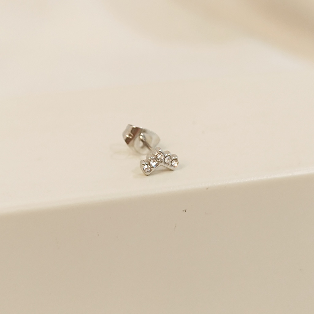 Pendiente Flecha Circonitas Plateado