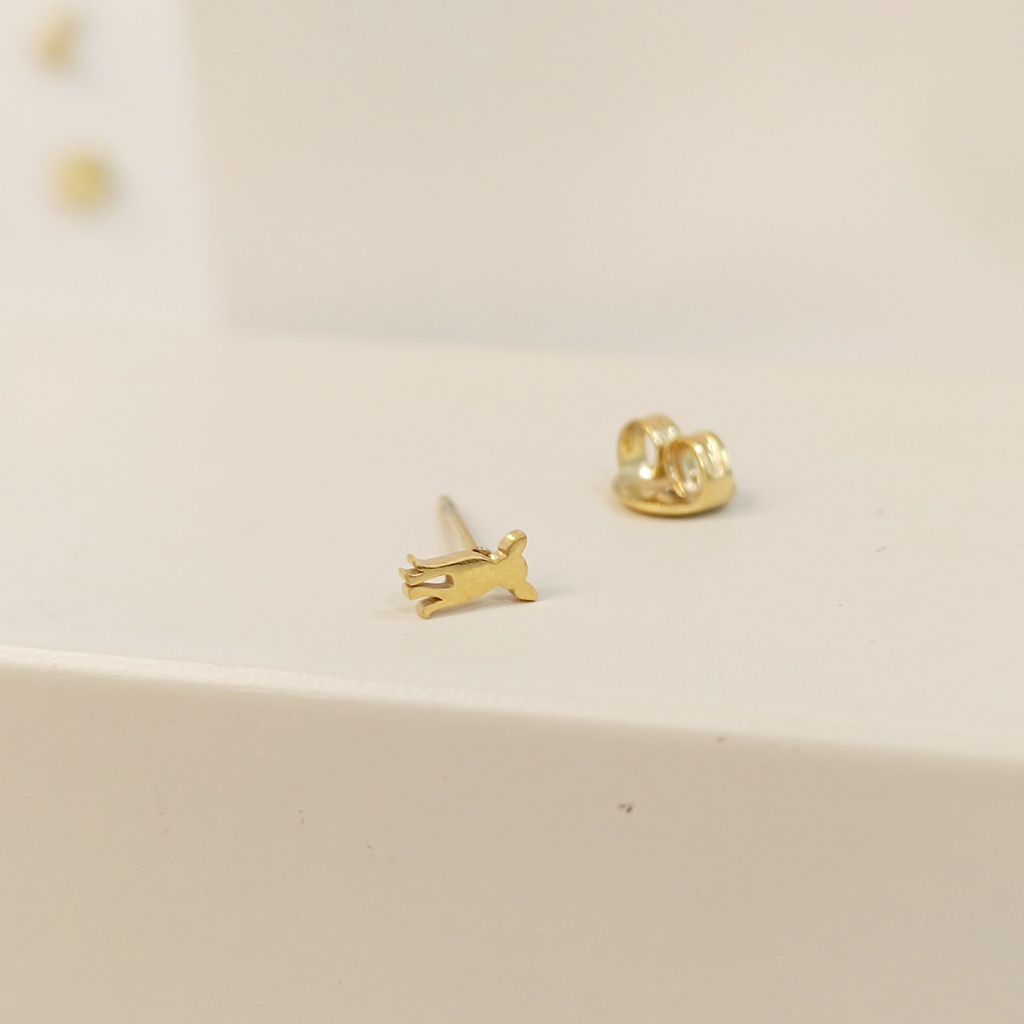 Pendiente Perrito Dorado