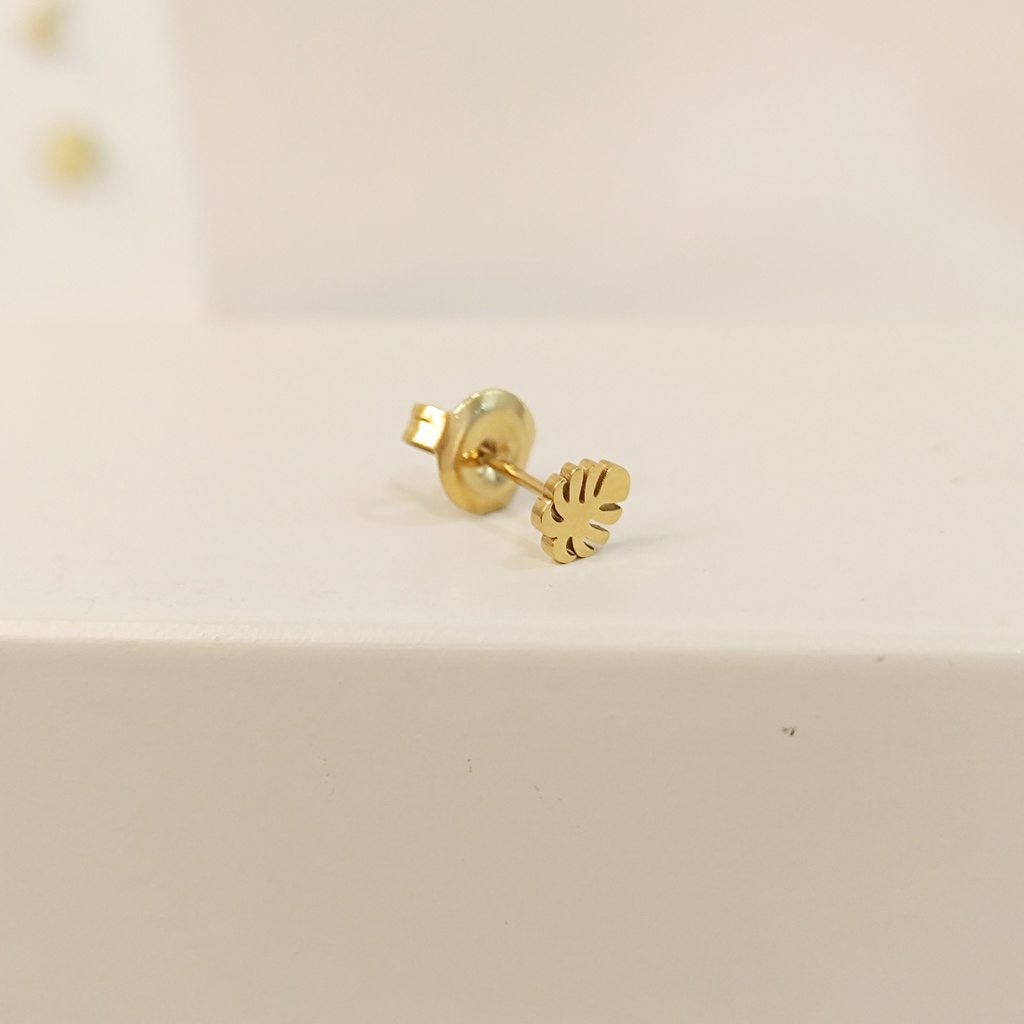 Pendiente Hoja Dorada