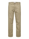 Slh196 Straight Miles Sun Oatmeal - Selected Homme