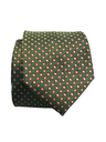 Corbata Verde con rombos rojos