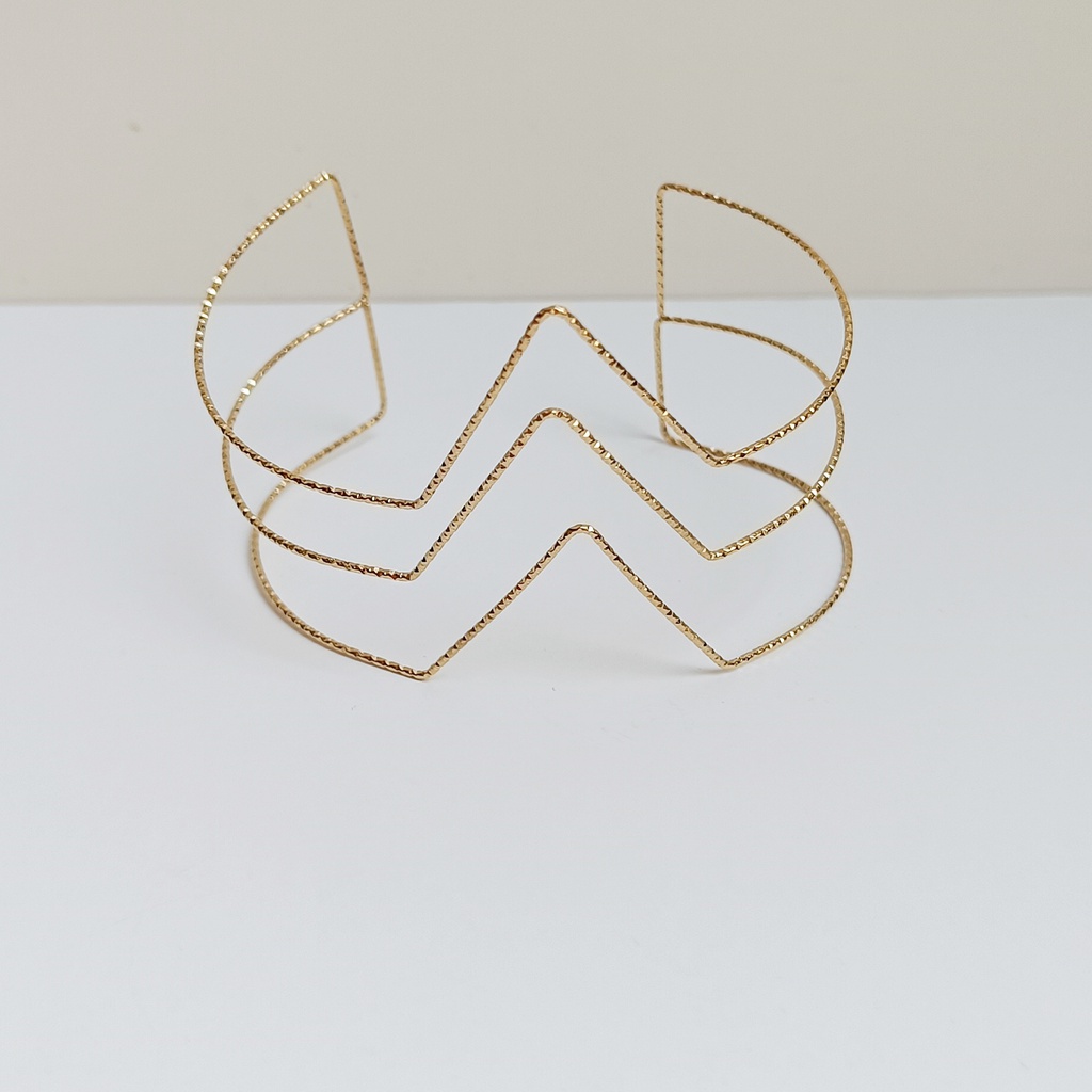 Brazalete Ultra Thin Triple (Dorado)