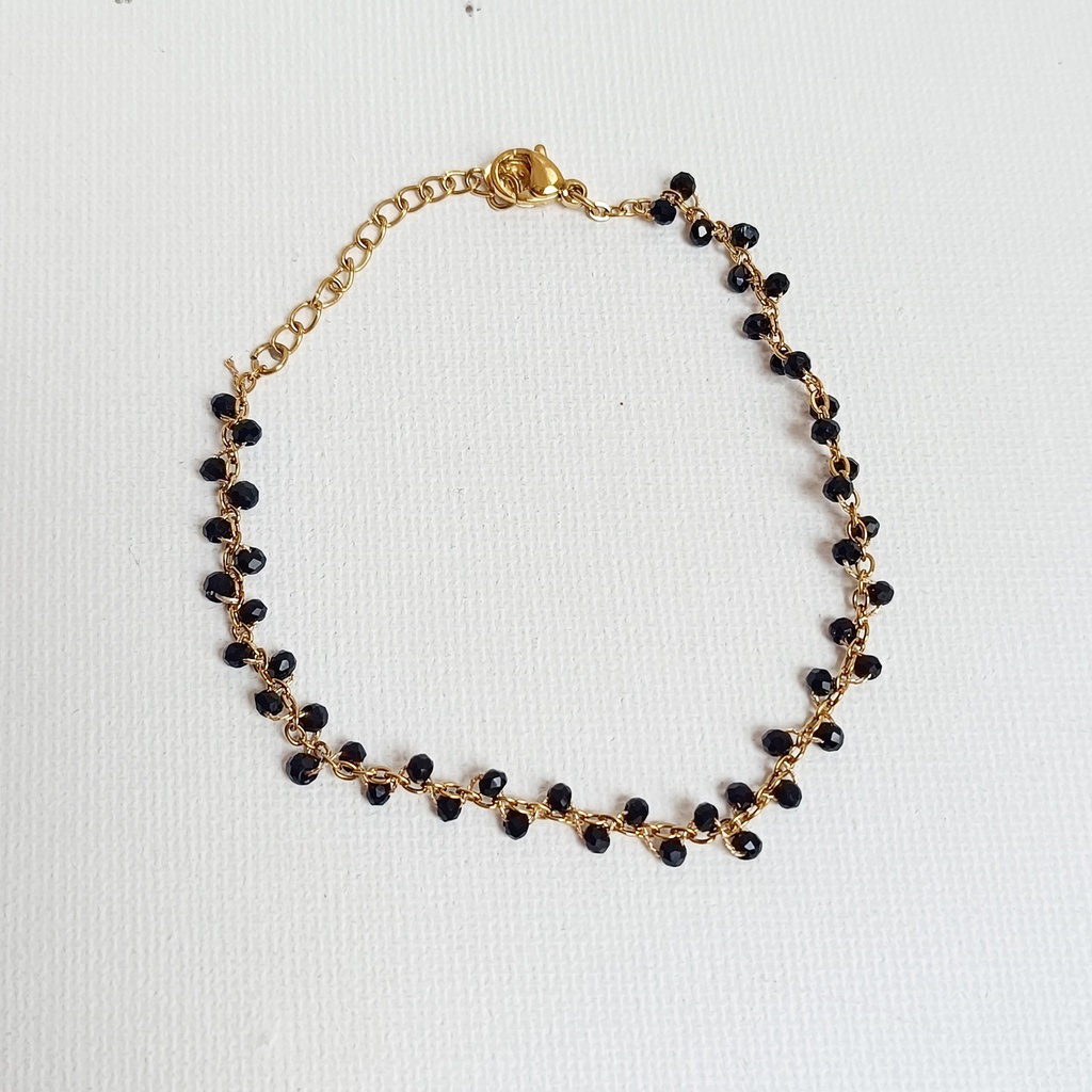 Pulsera Cuentas Negras