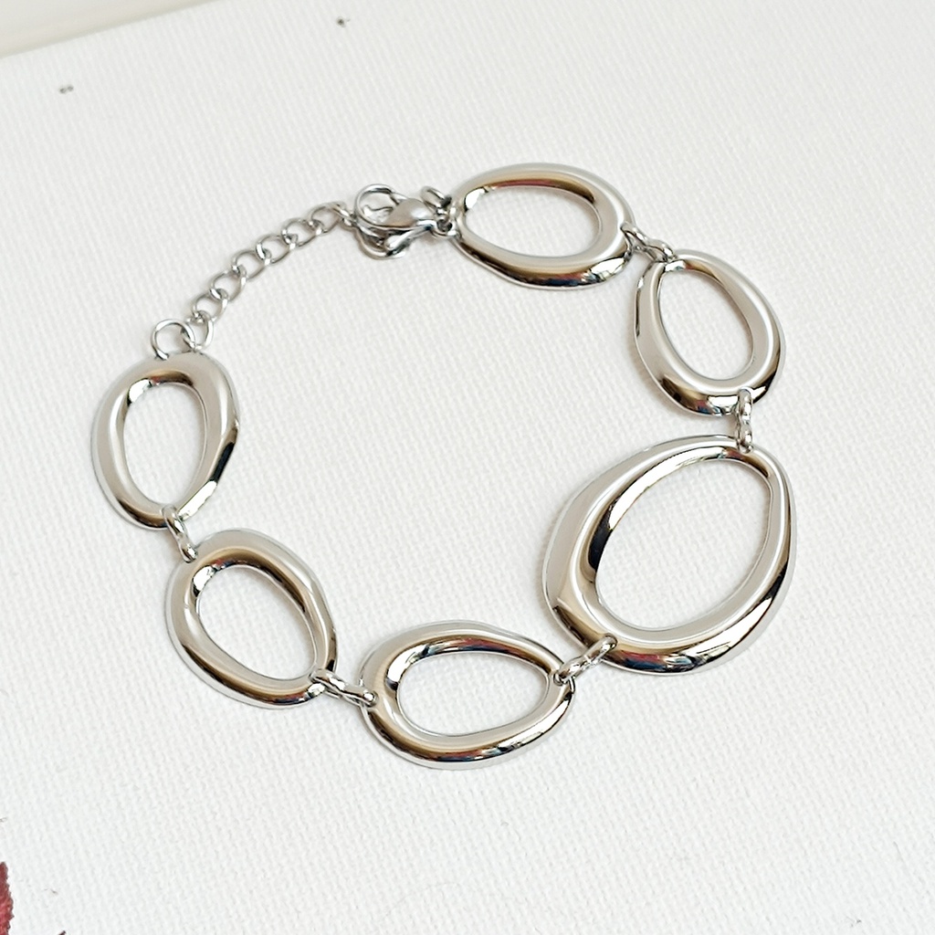 Pulsera Eslabones Plateada