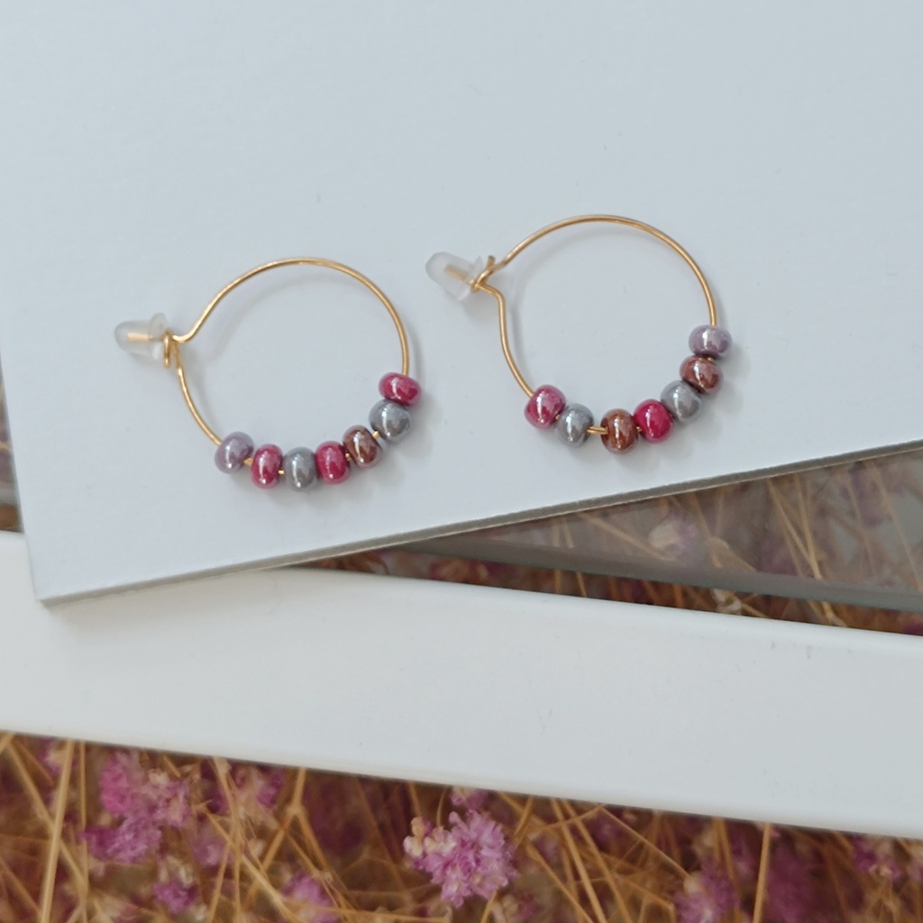 Pendientes Cerámica Kalei Mini Tierra