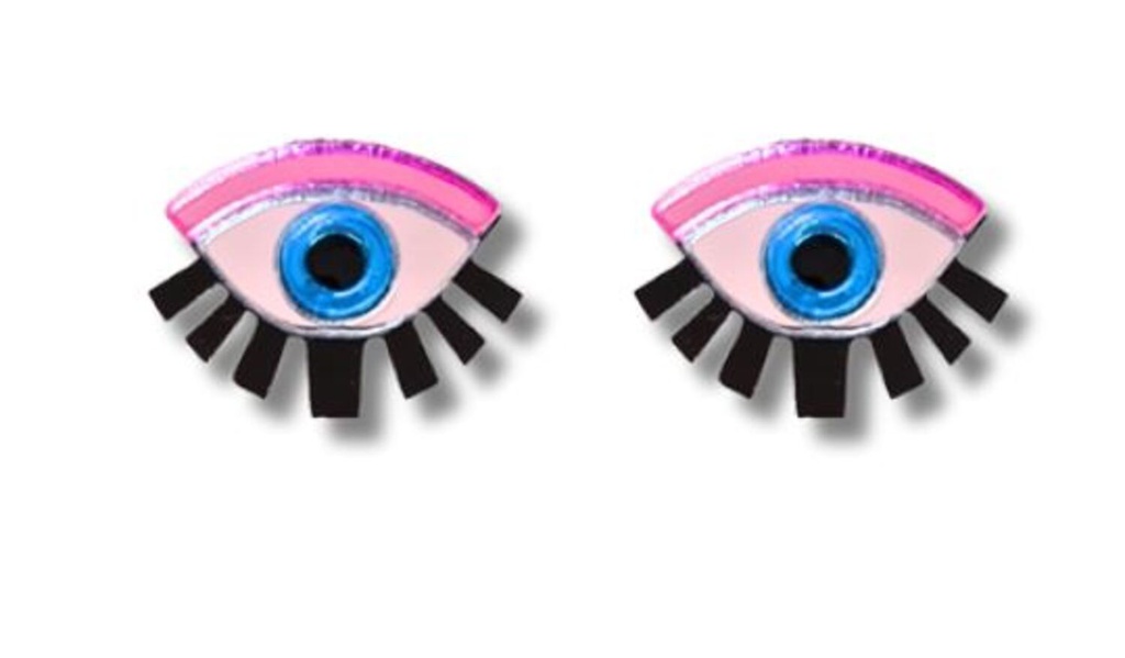 Pendientes Metacrilato Ojos