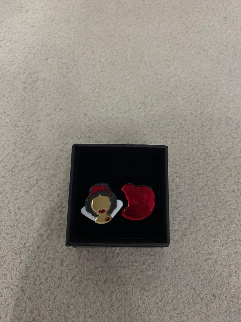 Pendientes Metacrilato Blancanieves