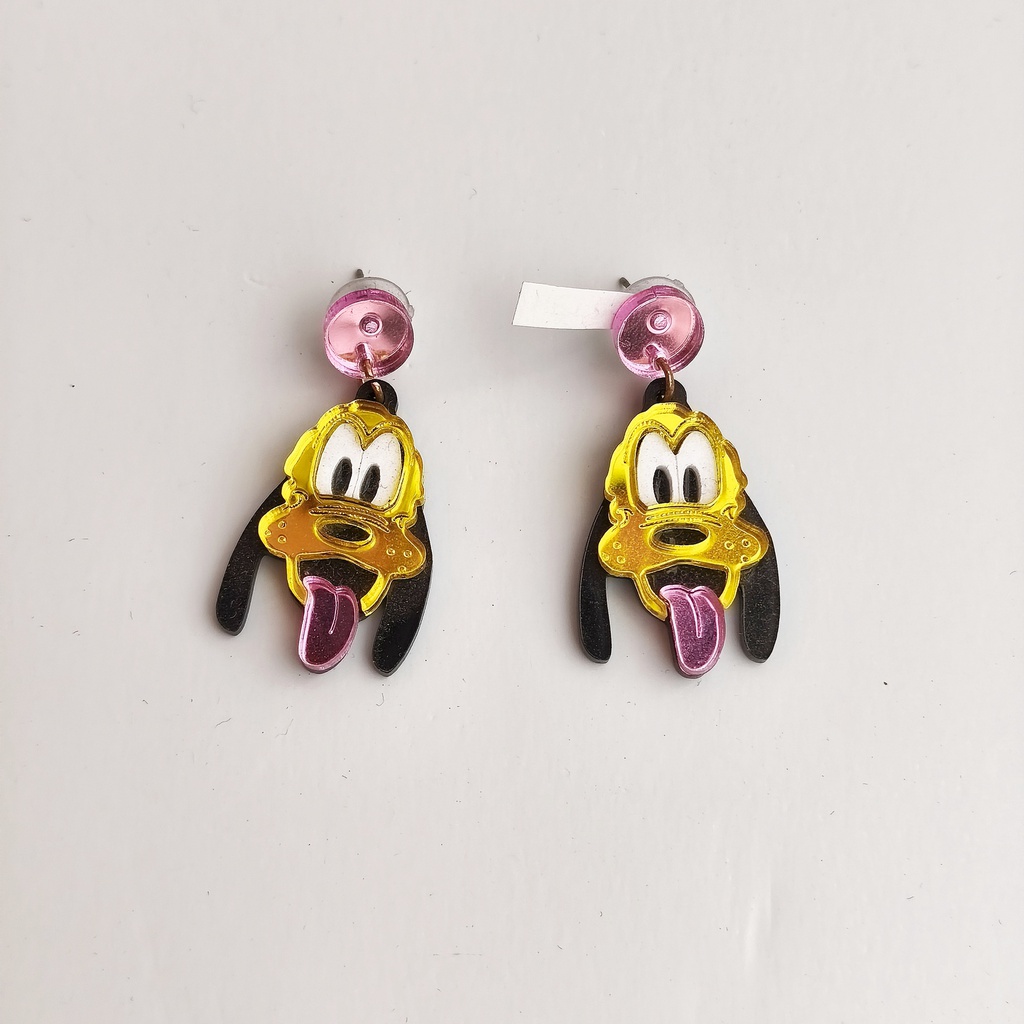 Pendientes Metacrilato Perro Pluto