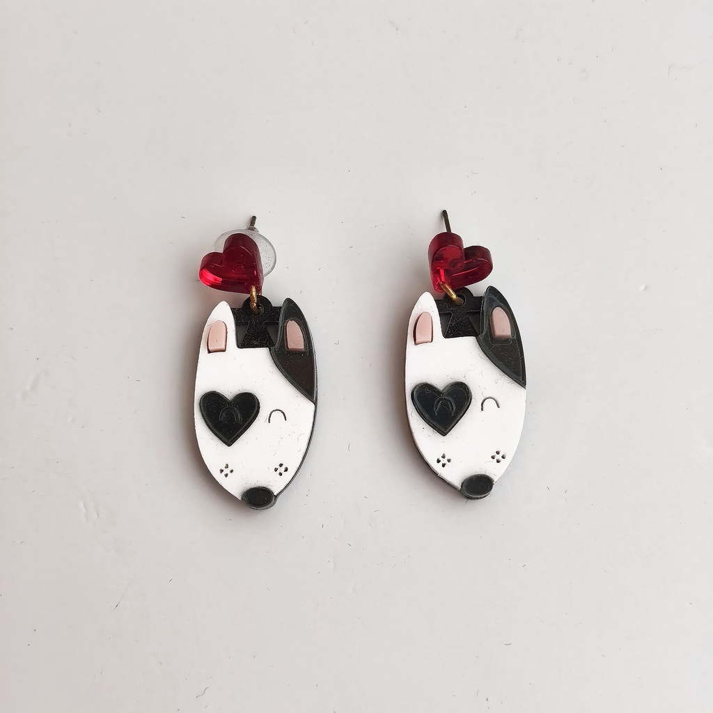 Pendientes Metacrilato Perro Babalá