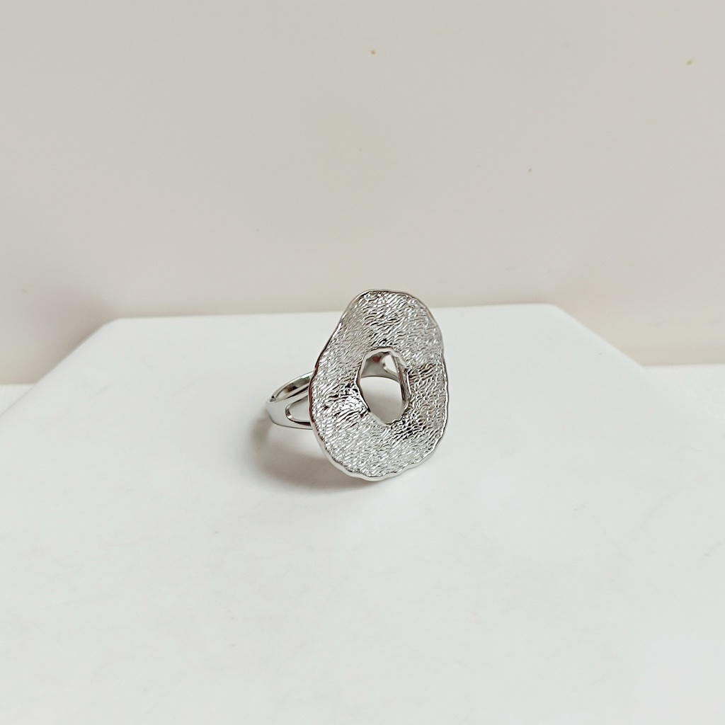 Anillo Texture Opendot (Plateado)