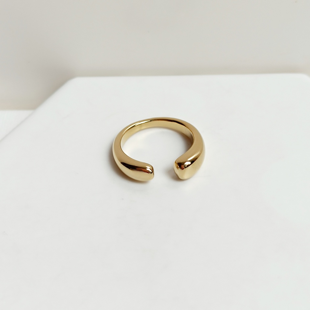 Anillo Doble Dorado Thin