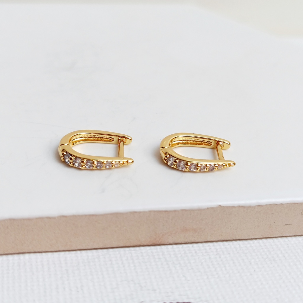 Aros Mini Circonitas Dorado