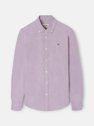 Camisa Sport Oxford Raqueta Burdeos - Silbon
