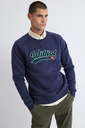 Sudadera Con Manga Ranglan Logo Vintage Marino - Williot