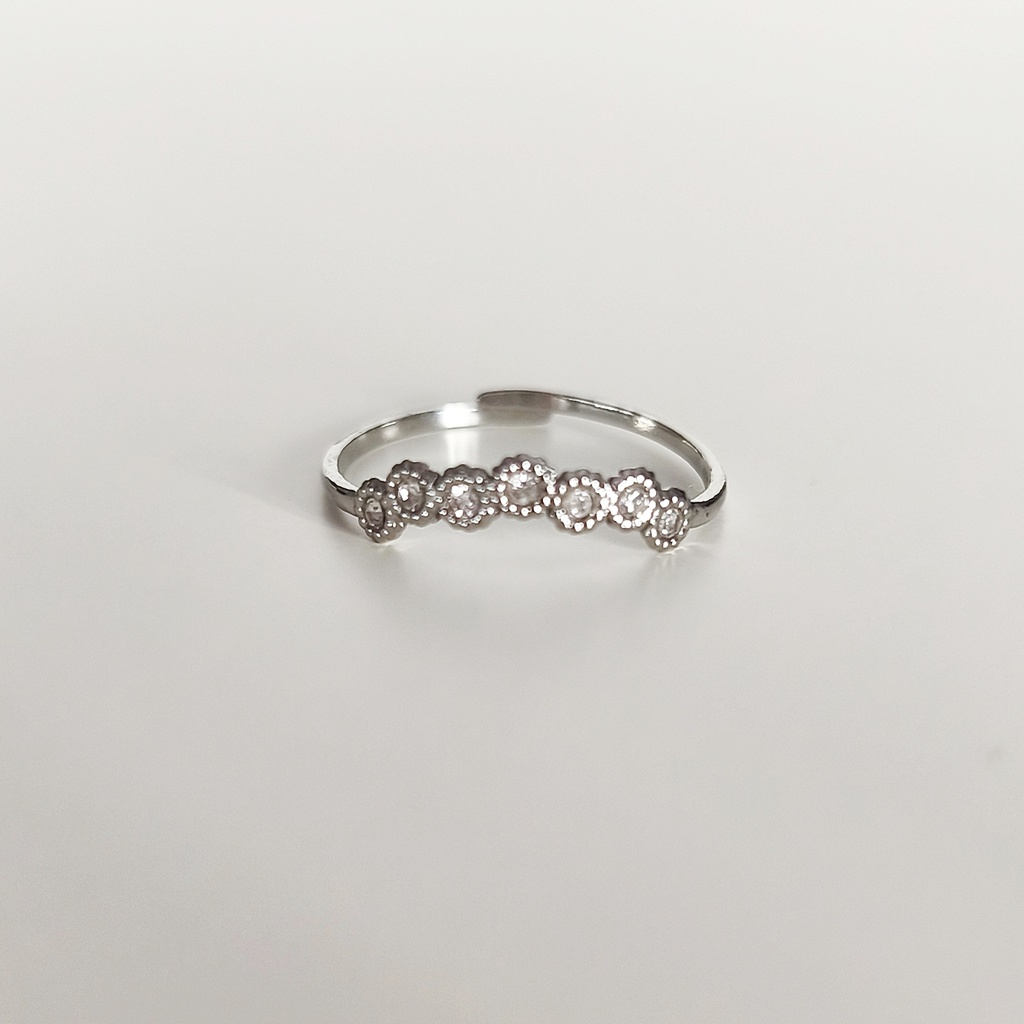 Anillo Circonitas Crown (Plateado)