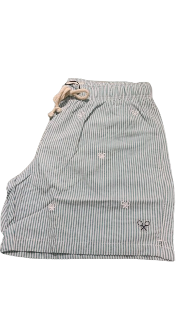 Bañador Rayas Finas Logo Verde - Silbon