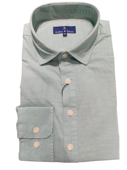 Polera Linen Green Tide - Harper &amp; Neyer