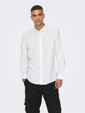 Onscaiden Lino Camisa White - Only &amp; Sons