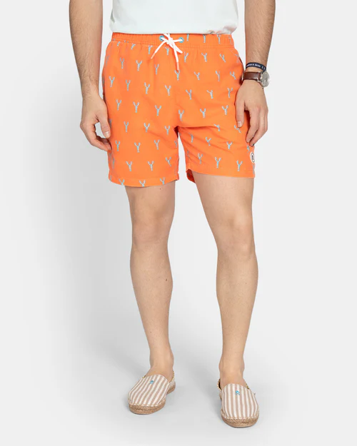 Bañador Print Langosta Coral Peach - Harper &amp; Neyer