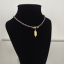 Collar Cordón Helado Amarillo Dorado