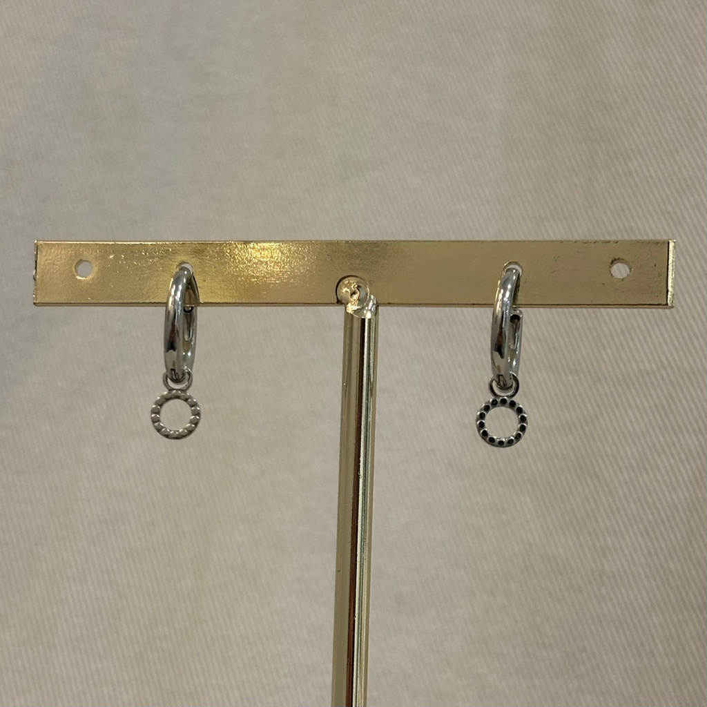 Arito Charm Círculo Plateado
